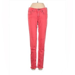 Rag & Bone Pink Skinny Leg Jeans with Ankle Zipper, 25